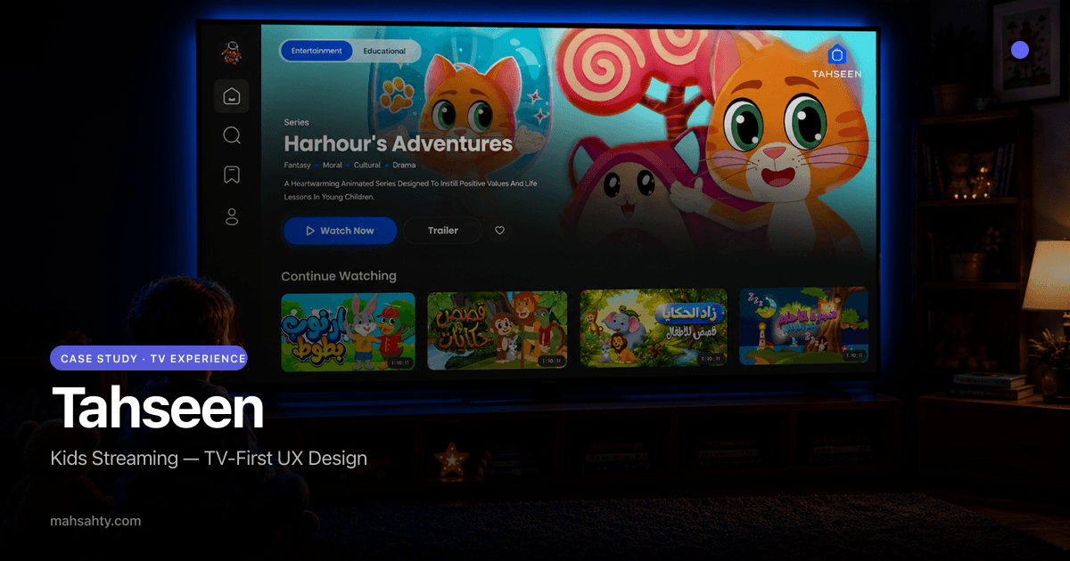 Tahseen — Kids TV Streaming Experience · Mahsa